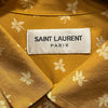 サンローラン SAINT LAURENT 総柄レーヨン半袖シャツ イエロー レーヨン メンズ 半袖シャツ