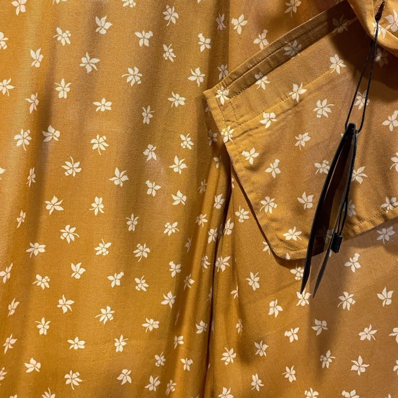 サンローラン SAINT LAURENT 総柄レーヨン半袖シャツ イエロー レーヨン メンズ 半袖シャツ