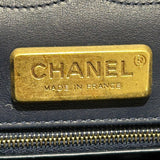 シャネル CHANEL デカマトラッセ30 ネイビー/GD金具 クロコダイルマット レディース ショルダーバッグ