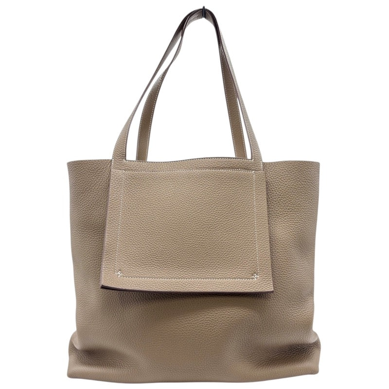 エルメス HERMES カバセリエ46 W刻印 エトゥープ トリヨン ユニセックス ハンドバッグ