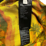バレンシアガ BALENCIAGA 総柄レーヨン半袖シャツ 681813 レーヨン メンズ 半袖シャツ