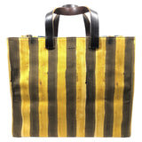 フェンディ FENDI トートバッグ 7VA390 イエロー/ブラウン キャンバス メンズ トートバッグ