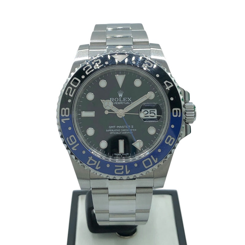 ロレックス ROLEX GMTマスター2 116710BLNR ブラック ステンレススチール メンズ 腕時計