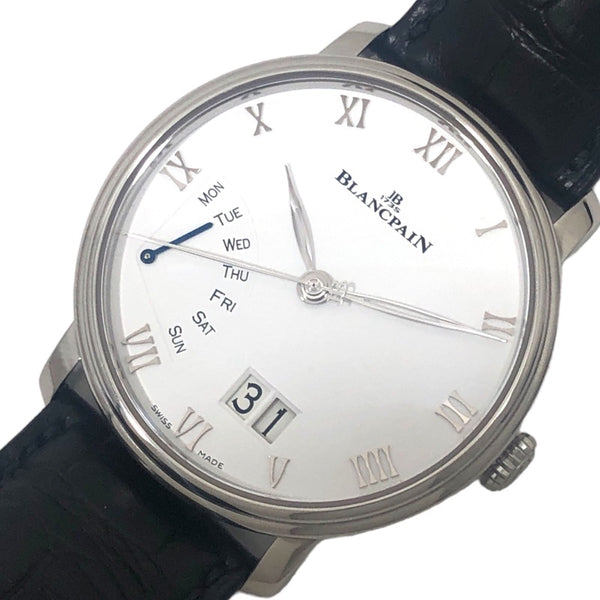 ブランパン BLANCPAIN ヴィルレラージ デイト レトログラード 6668-1127-55B ホワイト文字盤 SS 自動巻き メンズ 腕時計