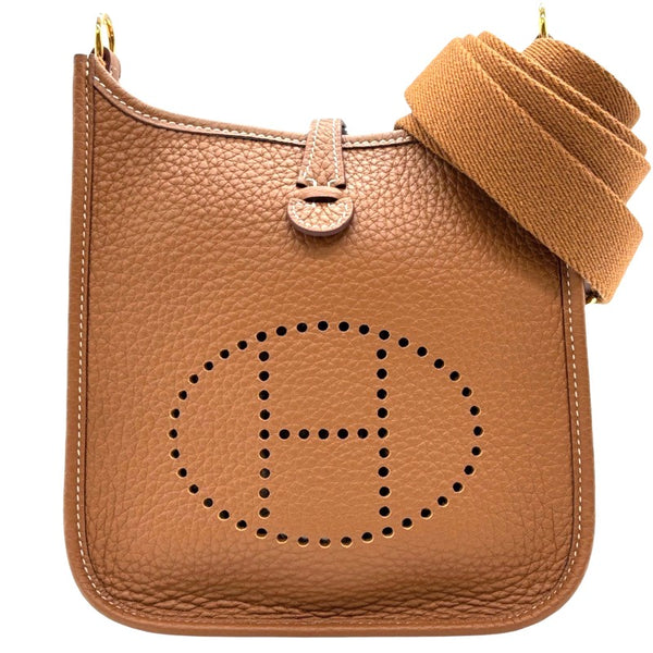 エルメス HERMES エヴリンTPM W刻印 ゴールド ゴールド金具 トリヨンクレマンス レディース ショルダーバッグ