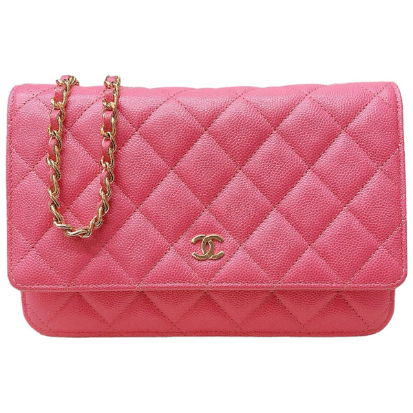 シャネル CHANEL マトラッセチェーンウォレット AP0250 キャビアスキン レディース ウォレットチェーン