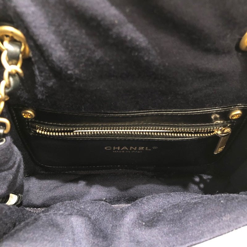 シャネル CHANEL ココマークチェーンショルダー AS1178 ブラック　GD金具 ラム レディース ショルダーバッグ