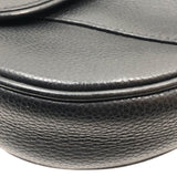 クリスチャン・ディオール Christian Dior サドルボディバッグ ブラック レザー メンズ ボディバッグ