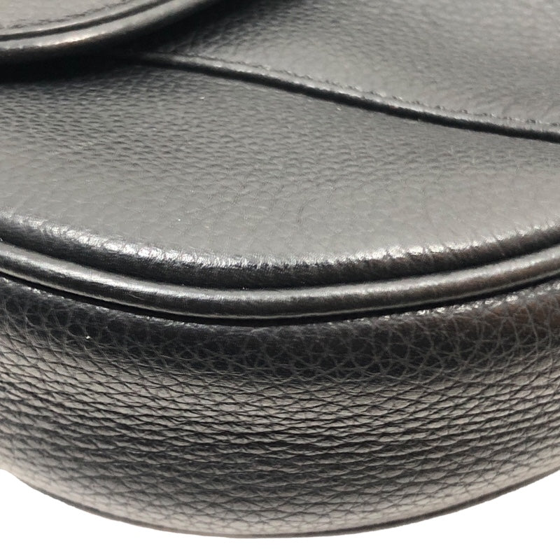 Christian Dior ブラックレザー バッグ Christian Dior ブラックレザー ショルダーバッグ