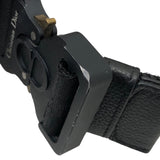 クリスチャン・ディオール Christian Dior サドルボディバッグ ブラック レザー メンズ ボディバッグ