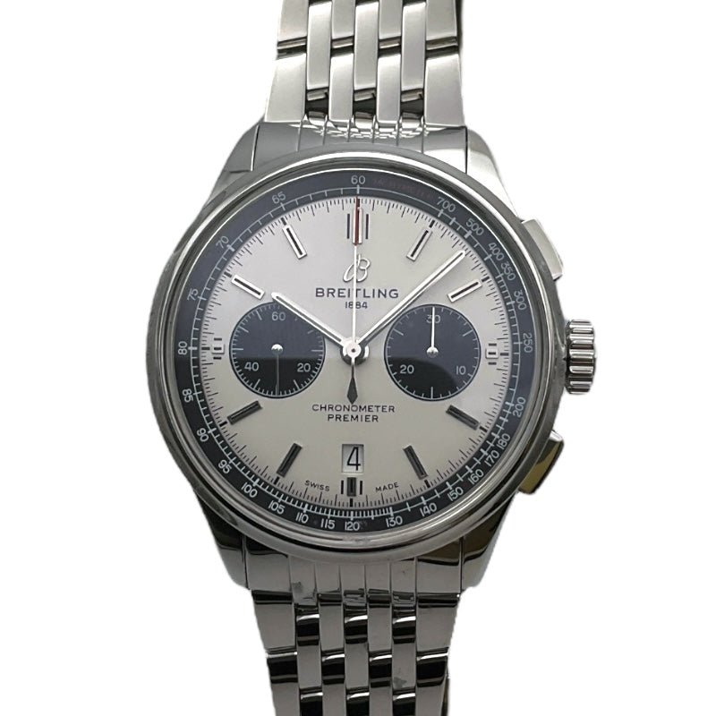 ブライトリング BREITLING プレミエ B01 クロノグロフ 42 AB0118221G1A1 ホワイト ステンレススチール 自動巻き メンズ 腕時計