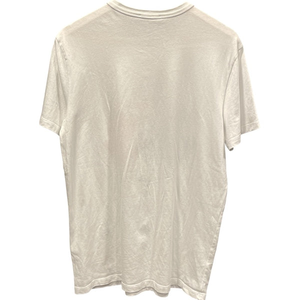モンクレール MONCLER ロゴ刺繍Tシャツ 80320 ホワイト コットン メンズ 半袖Ｔシャツ