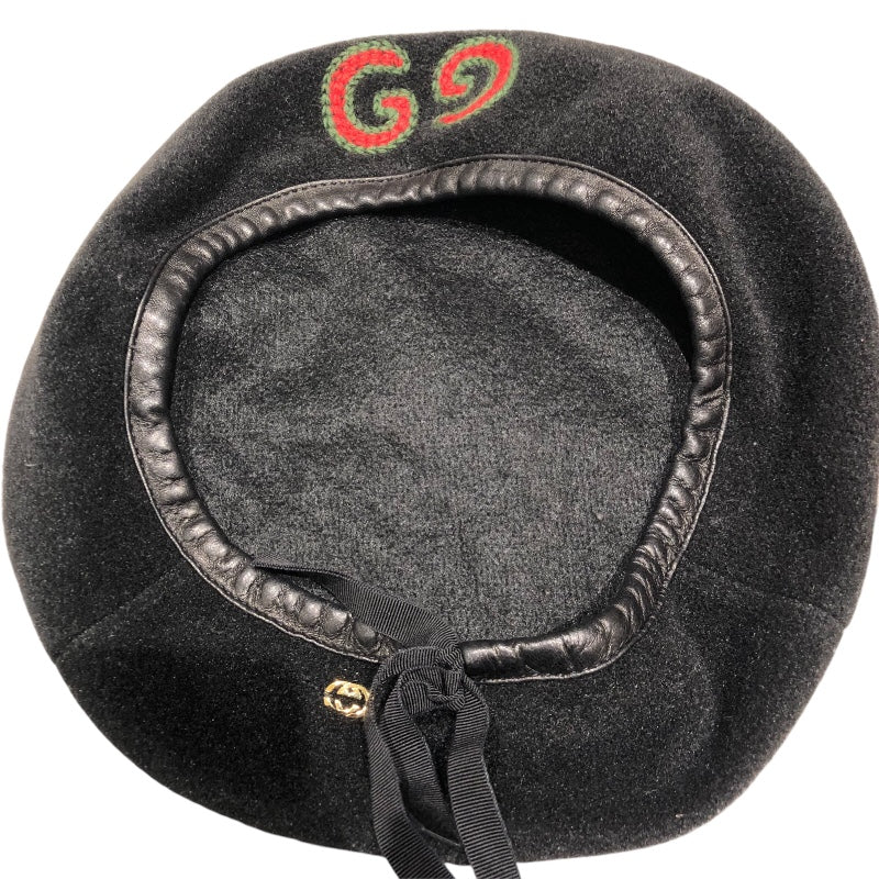 グッチ GUCCI ベレー帽 ブラック レディース その他ファッション雑貨