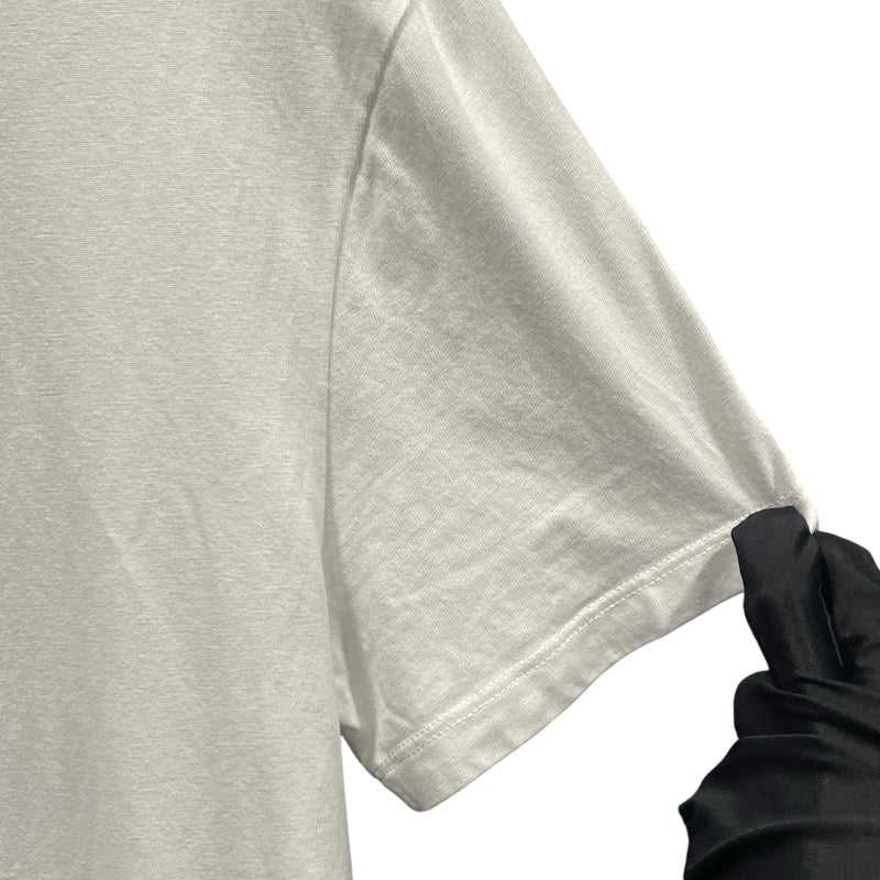 モンクレール MONCLER ロゴ刺繍Tシャツ 80320 ホワイト コットン メンズ 半袖Ｔシャツ