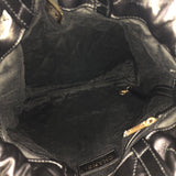 シャネル CHANEL チェーンバックパック AS3313 ブラック×ゴールド金具 カーフ シャイニーカーフ レディース リュック・デイパック