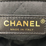 シャネル CHANEL チェーンバックパック AS3313 ブラック×ゴールド金具 カーフ シャイニーカーフ レディース リュック・デイパック