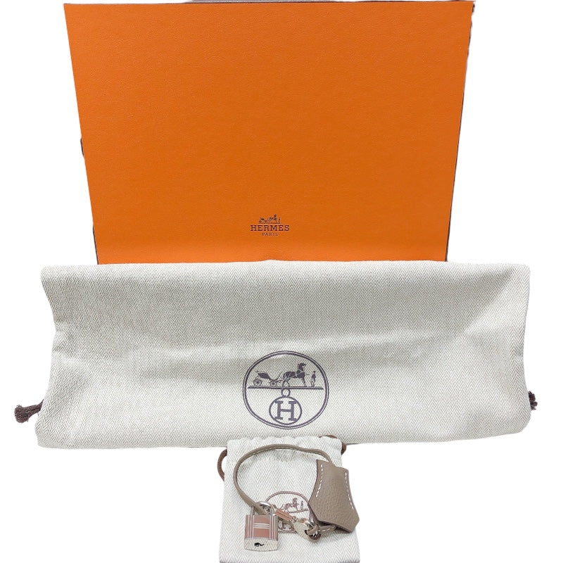 エルメス HERMES バーキン25 エトゥープ シルバー金具 トゴ レディース ハンドバッグ
