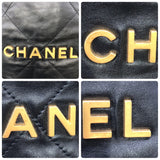 シャネル CHANEL チェーンバックパック AS3313 ブラック×ゴールド金具 カーフ シャイニーカーフ レディース リュック・デイパック