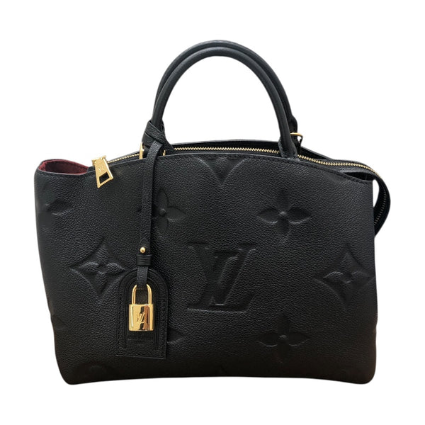 ルイ・ヴィトン LOUIS VUITTON プティ・パレPM M58916 ブラック×ゴールド金具 モノグラム・アンプラント レディース ショルダーバッグ