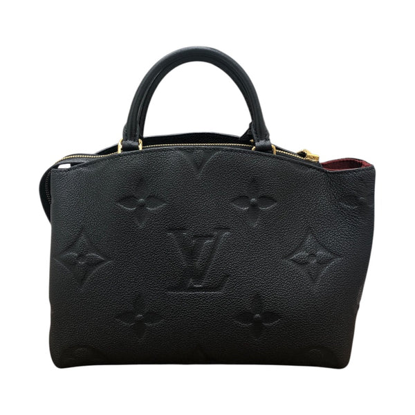 ルイ・ヴィトン LOUIS VUITTON プティ・パレPM M58916 ブラック×ゴールド金具 モノグラム・アンプラント レディース ショルダーバッグ