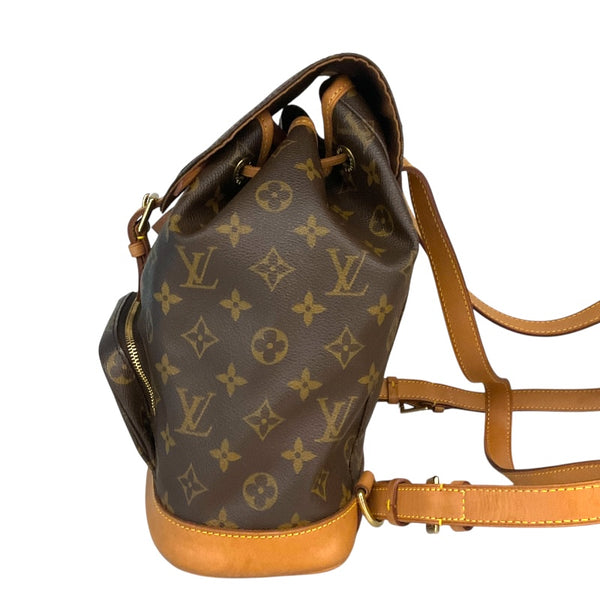 ルイ・ヴィトン LOUIS VUITTON モンスリMM M51136 ブラウン モノグラム レディース リュック・デイパック
