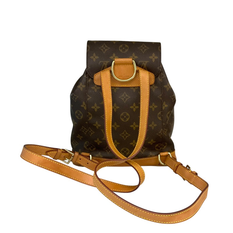 ルイ・ヴィトン LOUIS VUITTON モンスリMM M51136 ブラウン モノグラム レディース リュック・デイパック