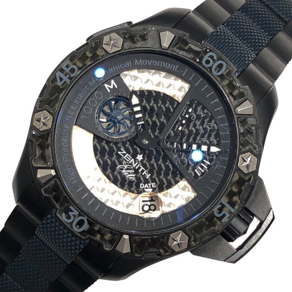 ゼニス ZENITH デファイ　エクストリーム　パワーリザーブ 96.0519.685 ブラック チタン メンズ 腕時計