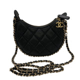 シャネル CHANEL マトラッセミニホーボーバッグ AP3232 ブラック×ゴールド金具 ラムスキン レディース ショルダーバッグ