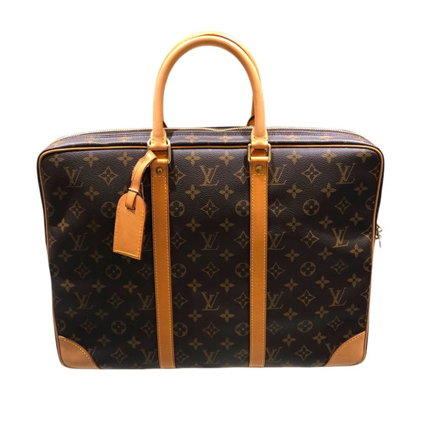 ルイ・ヴィトン LOUIS VUITTON ポルトドキュマン・ヴォワヤージュ M53361 ブラウン ゴールド金具 モノグラムキャンバス メンズ ブリーフケース