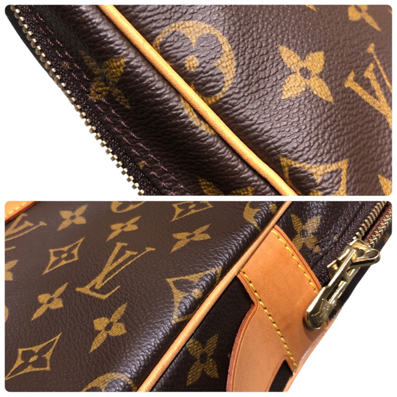 ルイ・ヴィトン LOUIS VUITTON ポルトドキュマン・ヴォワヤージュ M53361 ブラウン ゴールド金具 モノグラムキャンバス メンズ ブリーフケース