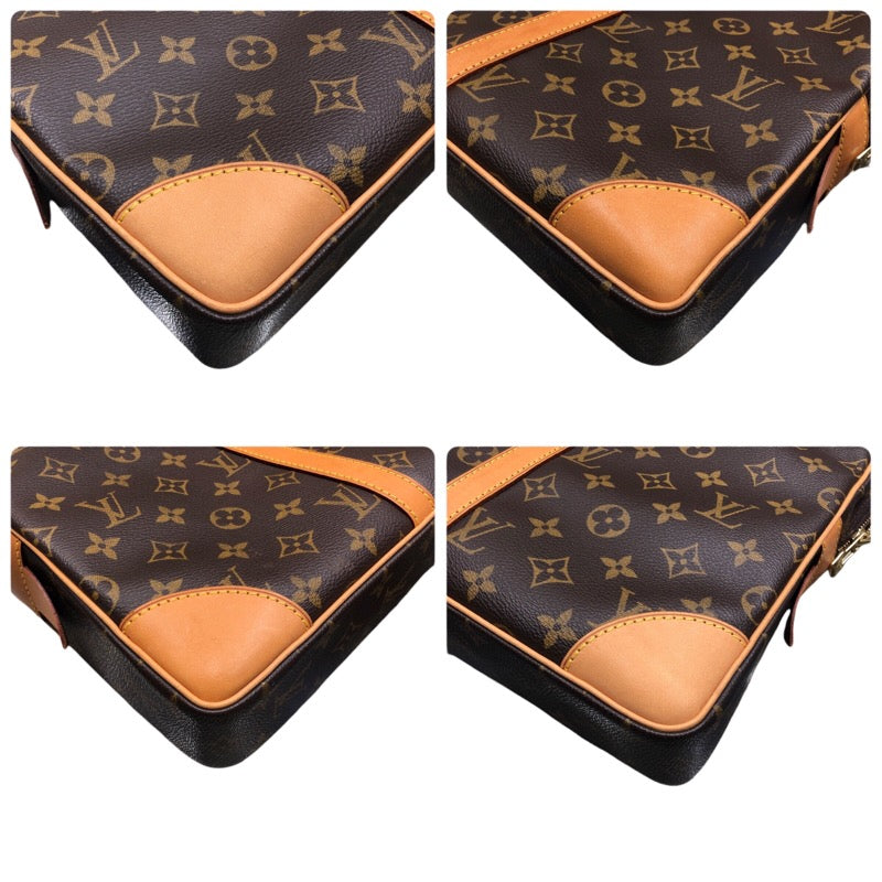 ルイ・ヴィトン LOUIS VUITTON ポルトドキュマン・ヴォワヤージュ M53361 ブラウン ゴールド金具 モノグラムキャンバス メンズ ブリーフケース