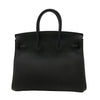 エルメス HERMES バーキン25 B刻 ブラック×シルバー金具 トゴ レディース ハンドバッグ