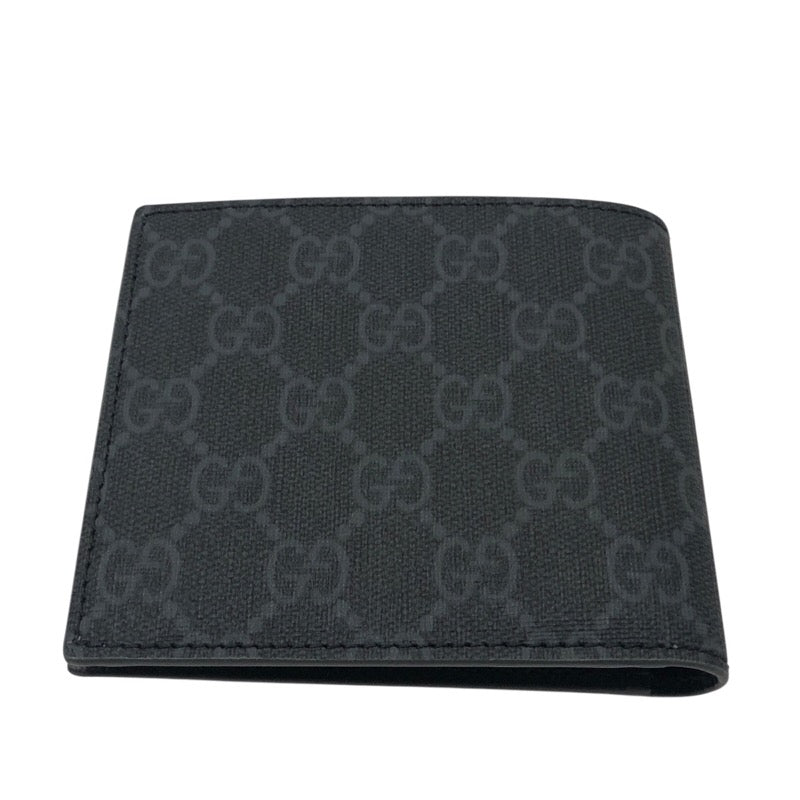 グッチ GUCCI GGコインウォレット 768244 グレー GGスプリームキャンバス メンズ 二つ折り財布