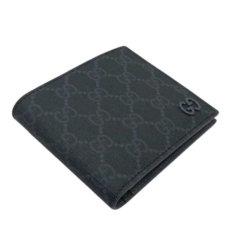 グッチ GUCCI GGコインウォレット 768244 グレー GGスプリームキャンバス メンズ 二つ折り財布