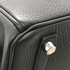 エルメス HERMES バーキン25 B刻 ブラック×シルバー金具 トゴ レディース ハンドバッグ