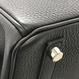 エルメス HERMES バーキン25 B刻 ブラック×シルバー金具 トゴ レディース ハンドバッグ
