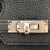 エルメス HERMES バーキン25 B刻 ブラック×シルバー金具 トゴ レディース ハンドバッグ