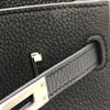 エルメス HERMES バーキン25 B刻 ブラック×シルバー金具 トゴ レディース ハンドバッグ