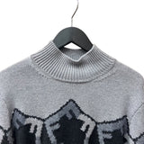 フェンディ FENDI ズッカスターハイネックニットセーター FXZ025 グレー ウール メンズ セーター