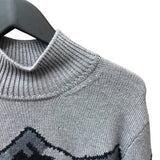 フェンディ FENDI ズッカスターハイネックニットセーター FXZ025 グレー ウール メンズ セーター