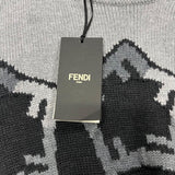 フェンディ FENDI ズッカスターハイネックニットセーター FXZ025 グレー ウール メンズ セーター