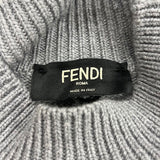 フェンディ FENDI ズッカスターハイネックニットセーター FXZ025 グレー ウール メンズ セーター