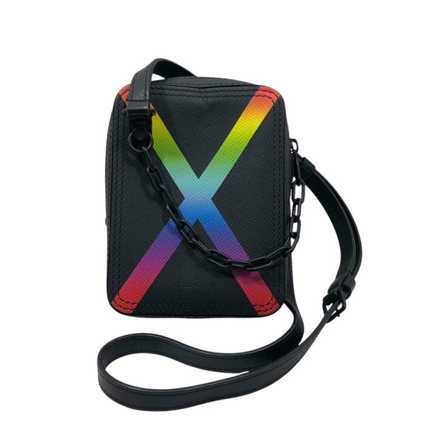 ルイ・ヴィトン LOUIS VUITTON ダヌーブ・メッセンジャー M30332 レインボー タイガレザー メンズ ショルダーバッグ