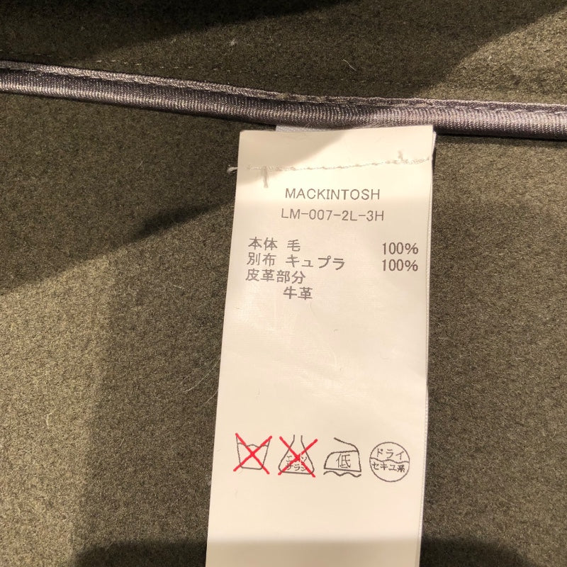 マッキントッシュ MACKINTOSH ダッフルコート カーキ ウール