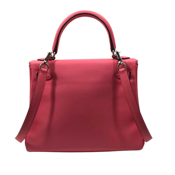 エルメス HERMES ケリー28 D刻印 ピンク×シルバー金具 スイフト レディース ショルダーバッグ