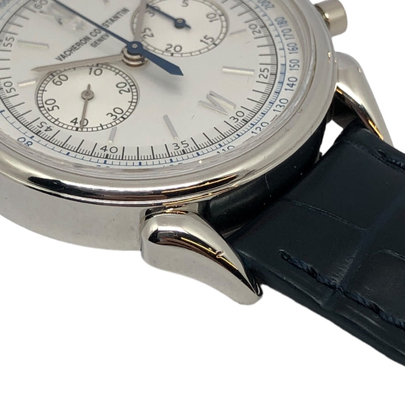 ヴァシュロン・コンスタンタン VACHERON CONSTANTIN ヒストリーク コルヌ・ドゥ・ヴァッシュ 1955 5000H/000P-B058 ホワイト Pt950/革ベルト 手巻き メンズ 腕時計