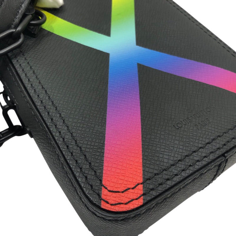 ルイ・ヴィトン LOUIS VUITTON ダヌーブ・メッセンジャー M30332 レインボー タイガレザー メンズ ショルダーバッグ