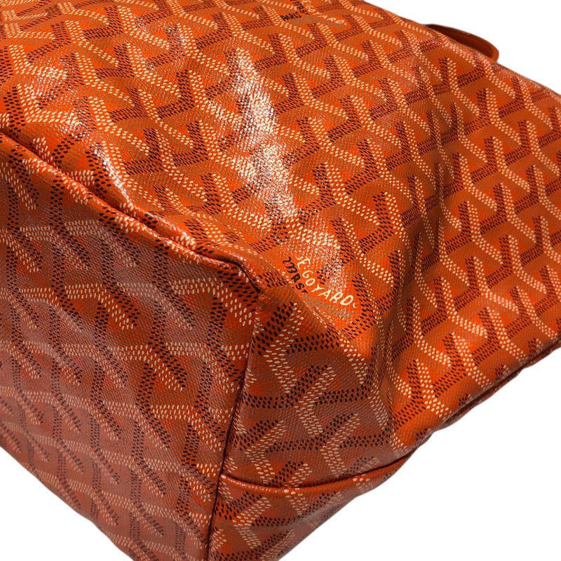 ゴヤール GOYARD サンルイPM オレンジ ゴヤールコーティングキャンバス レディース ハンドバッグ