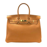 エルメス HERMES バーキン35 □D刻 ゴールド×ゴールド金具 トゴ ユニセックス ハンドバッグ