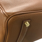 エルメス HERMES バーキン35 □D刻 ゴールド×ゴールド金具 トゴ ユニセックス ハンドバッグ